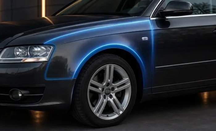 Пластиковые крылья на авто