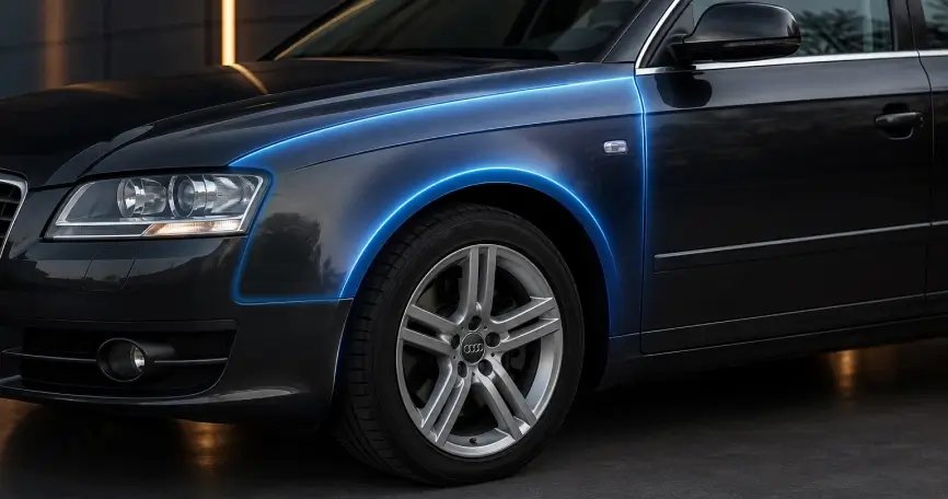 Пластиковые крылья на авто