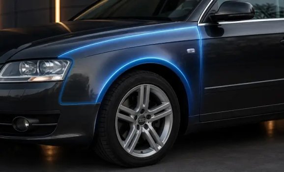 Пластиковые крылья на авто