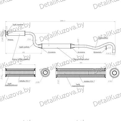 ГЛУШИТЕЛЬ CHEVROLET NIVA (I), 09 - 20