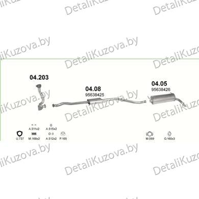 Купить глушитель CITROEN AX 1.5 D