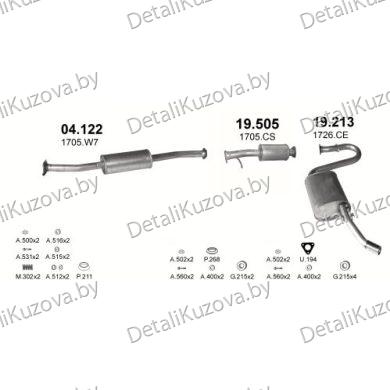 Купить глушитель CITROEN JUMPER 2.5 D