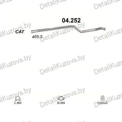 Купить глушитель Citroen Xantia 1.9 D-1.9 Turbo Diesel 94-01 