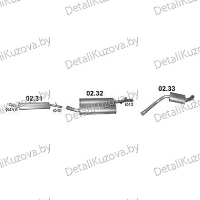 Купить глушитель DACIA DUSTER 1.6