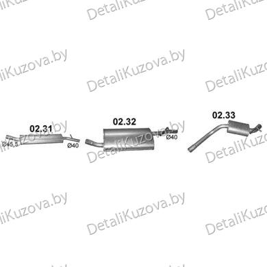 Купить глушитель DACIA DUSTER 1.6