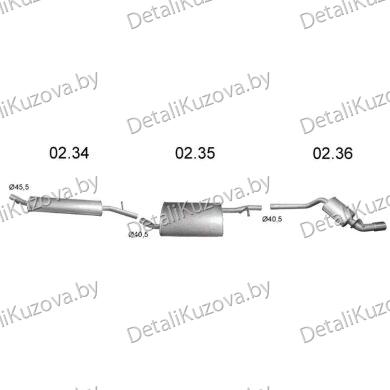 Купить глушитель DACIA DUSTER (I), 10 - 17