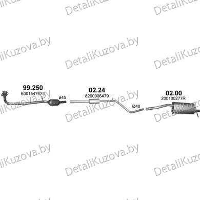 ГЛУШИТЕЛЬ DACIA SANDERO