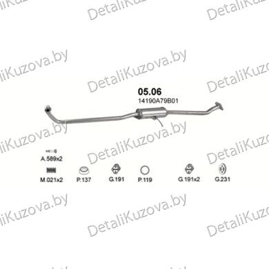 Купить глушитель Daewoo Tico 1.8-91