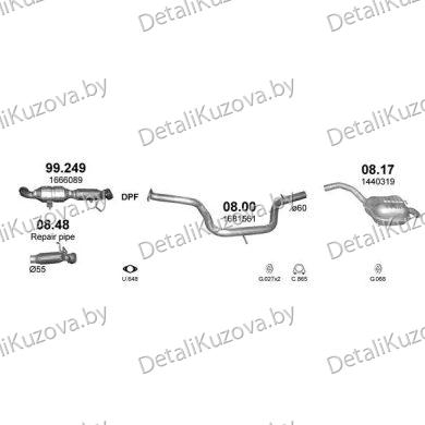 ГЛУШИТЕЛЬ FORD GALAXY (II), 10 - 15