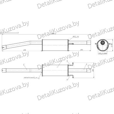ГЛУШИТЕЛЬ FORD TRANSIT (VIII), 14-18