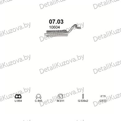 Купить глушитель FSO Polonez 1500 1.5-78-92