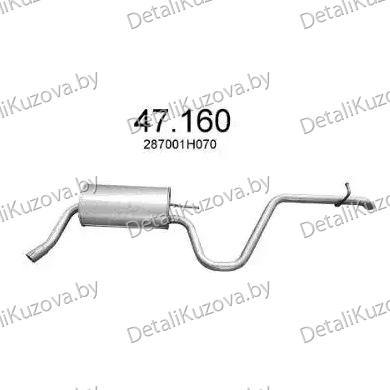 Купить глушитель HYUNDAI I30 (I), 08 - 12