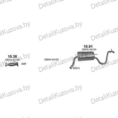 ГЛУШИТЕЛЬ HYUNDAI I30 (II), 12 -