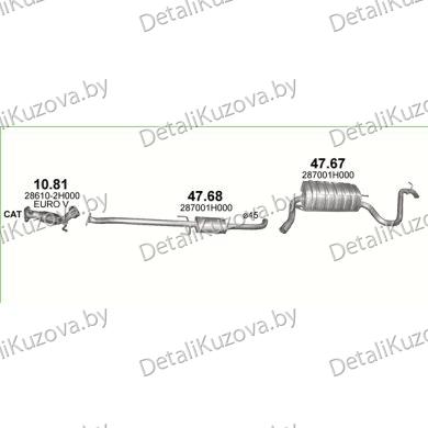 Купить глушитель KIA CEED 