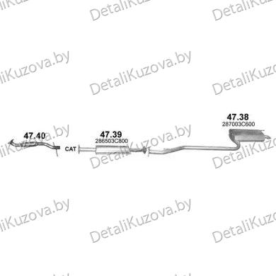 Купить глушитель KIA MAGENTIS (I), 01 - 05
