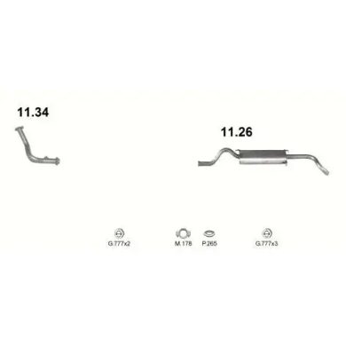 Купить глушитель LADA 2115, 97-12