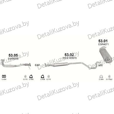 ГЛУШИТЕЛЬ LAND ROVER FREELANDER