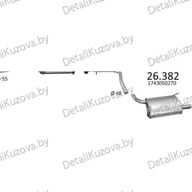 Купить глушитель LEXUS GS300 (III), 06 -