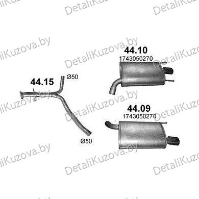 Купить глушитель LEXUS GS300 (III), 06 -