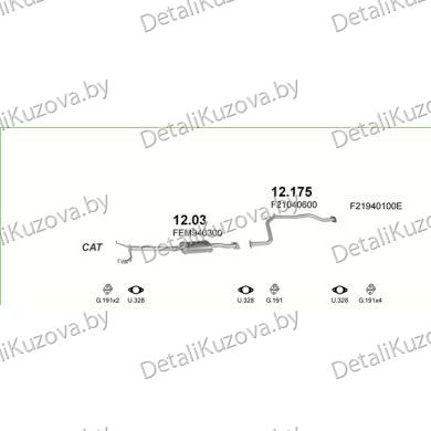 ГЛУШИТЕЛЬ Mazda 626