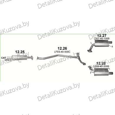 Купить глушитель Mazda 6