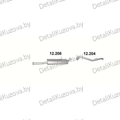 ГЛУШИТЕЛЬ MAZDA B2500, 96-02