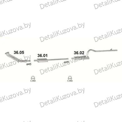 Купить глушитель МОСКВИЧ 412, 67-98