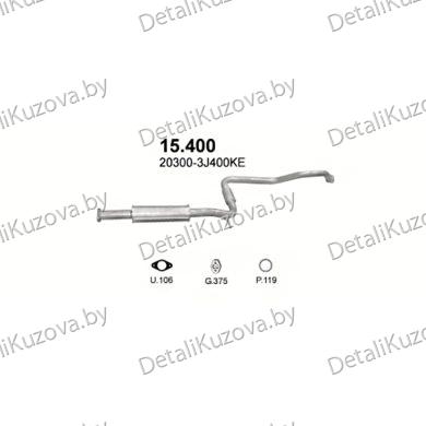 Купить глушитель Nissan Primera 2.0-2.0i 16V, 96-99