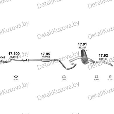 Купить глушитель OPEL ASTRA J
