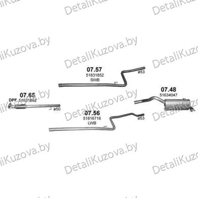 ГЛУШИТЕЛЬ OPEL COMBO (D), 12 - 20