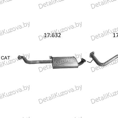 Купить глушитель OPEL FRONTERA (B), 98 - 04