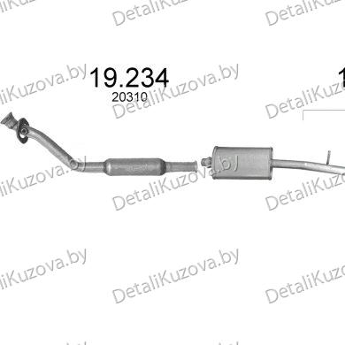 Купить глушитель PEUGEOT 406 (I), 95 - 99