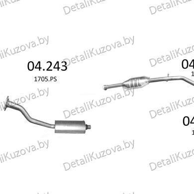 Купить глушитель PEUGEOT PARTNER (I), 02 - 12