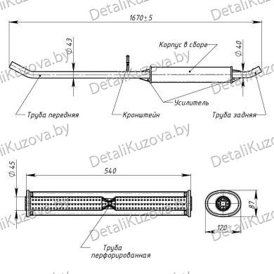ГЛУШИТЕЛЬ RENAULT DUSTER (I), 10-14