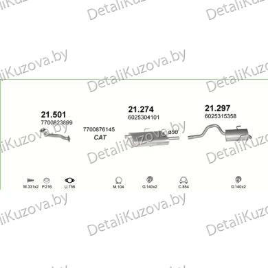 Купить глушитель Renault Espace 