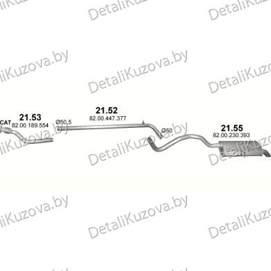 Купить глушитель RENAULT GRAND SCENIC II