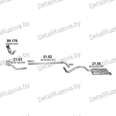 Купить глушитель RENAULT GRAND SCENIC (II)
