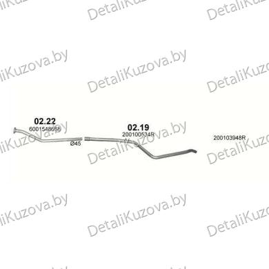 Купить глушитель RENAULT LOGAN (I), 04 - 07