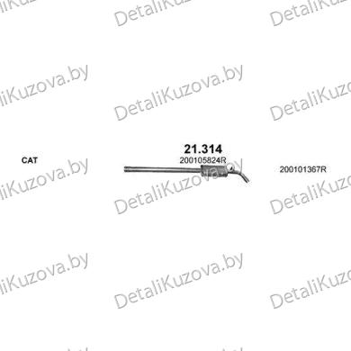 Купить глушитель RENAULT MEGANE (III), 09 - 15