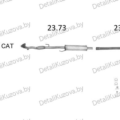 Купить глушитель SKODA ROOMSTER (I), 06 -15