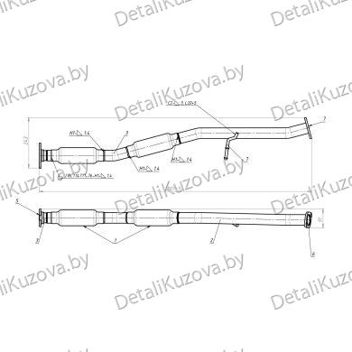 ГЛУШИТЕЛЬ SUBARU IMPREZA (II), 00 - 07