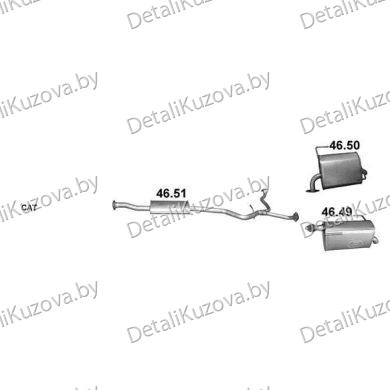 Купить глушитель SUBARU OUTBACK (V), 14 -