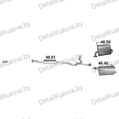 ГЛУШИТЕЛЬ SUBARU OUTBACK (V), 14 -