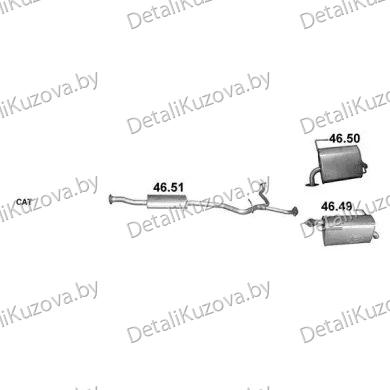 Купить глушитель SUBARU OUTBACK (V), 14 -
