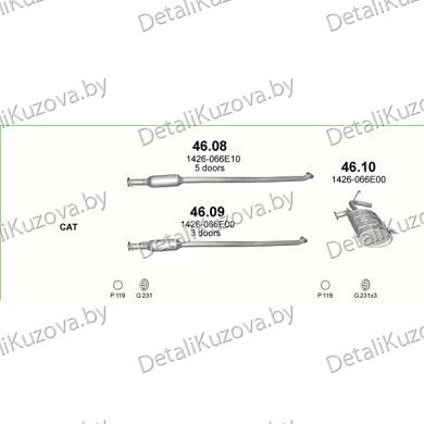 Купить глушитель SUZUKI SWIFT 1.3 4WD