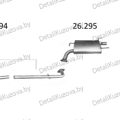 Купить глушитель TOYOTA CAMRY (XV40), 06 - 09