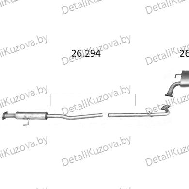 ГЛУШИТЕЛЬ TOYOTA CAMRY (XV40), 06 - 09