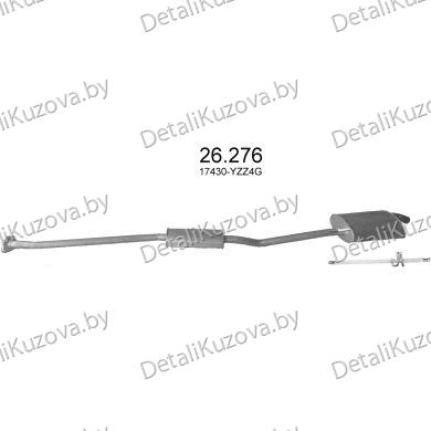 Купить глушитель TOYOTA PICNIC (I), 96-01