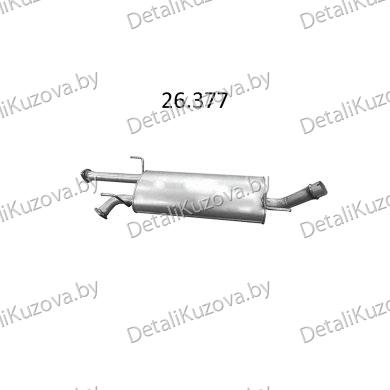 ГЛУШИТЕЛЬ TOYOTA SEQUOIA (II), 08 - 17