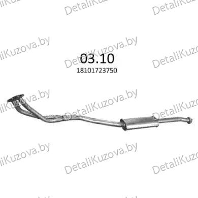 Купить глушитель VW CADDY (III), 04 - 10